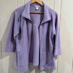 Christopher and banks purple lightweight jacket